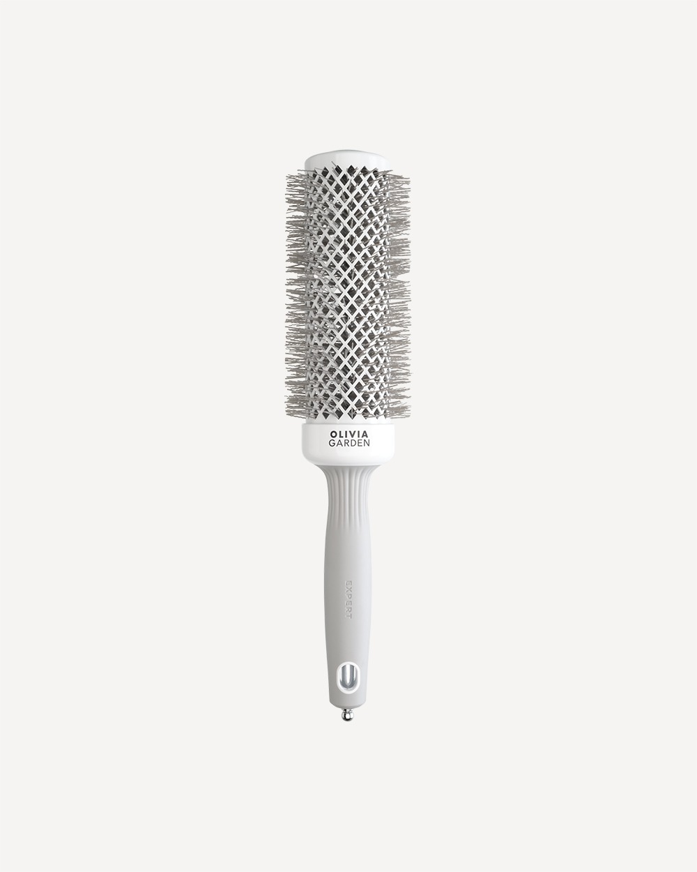 Olivia Garden Expert Blowout Speed White & Grey plaukų džiovinimo šepetys 45 mm